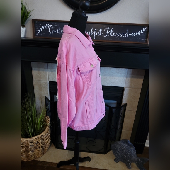 Fantastic Fawn Pink Jean Jacket - Picture 3 of 9